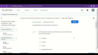 Google Cloud Computing Foundations Cloud Computing Fundamentals  Course 1  Quiz 2 [upl. by Erland100]