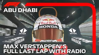 Max Verstappens Full Last Lap With Radio  2021 Abu Dhabi Grand Prix  Recreation [upl. by Akimahs977]