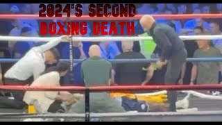 Boxer dies in debut match Sherif Lawal becomes second fighter to die from KO related injuries 2024 [upl. by Ecirtra]