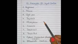 What are 10 input devices examples  Computer input devices shorts [upl. by Bernstein]