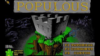 Populous PC98 – Écrantitre Japonais – 1080p [upl. by Castara139]