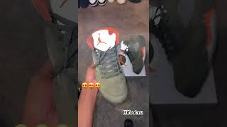 Air Jordan 5 Retro Olive REVIEW  hifootru  whatsapp 852 4615 0885 [upl. by Kariv949]