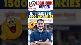 Union Bank Local Bank Officer 2024 Notification Out  Complete details bunionbank LBO vidhu [upl. by Maurilla]