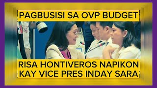 RISA HONTIVEROS NAPIKON KAY SARA SA MGA SAGOT NITO  PAREHONG NAGTARAY masterkalog [upl. by Cheatham]