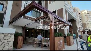 800pergola · Wooden Commercial Pergola at Palm Jumeirah DubaiUAE [upl. by Dranyar905]