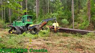 John Deere skidder on tracks [upl. by Ynnahc]