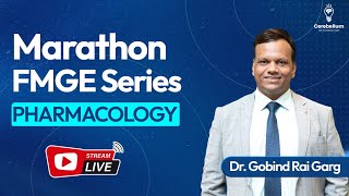 Marathon FMGE Series Pharmacology by Dr Gobind Rai Garg  Cerebellum Academy [upl. by Amanda]