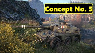 Concept No 5 10k dmg 6 kills World of Tanks Top Replays [upl. by Etnoled]