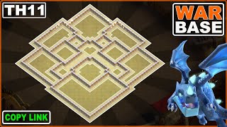 Get the Best TH11 War Base Design in 2024 Without Getting 3 Starred [upl. by Telimay]