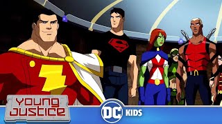 Superhero Team vs Villains Young Justice Season 2 Clip [upl. by Castra]