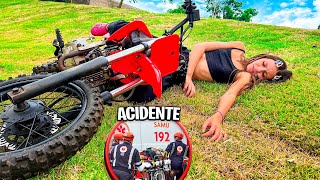 Ela pegou a Moto escondido e o PIOR ACONTECEU🚨ACIDENTE🚨 [upl. by Noelyn374]