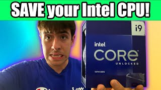 Stop your Intel CPU from Crashing and Breaking Full Tutorial for 13th and 14th gen [upl. by Nailliw269]