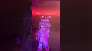 Display name ideas roblox ideas [upl. by Showker]