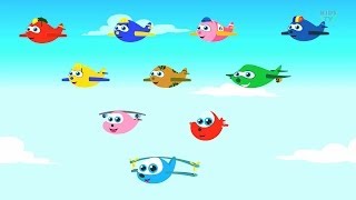 Ten Little Aeroplanes  Nursery Rhyme Videos For Children  Cartoons For Toddlers by Kids Tv [upl. by Negrom323]