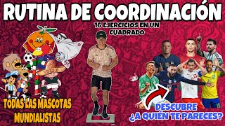 RUTINA DE EJERICICIOS de COORDINACION para FUTBOL⚽️ ¿A QUE FUTBOLISTA TE PARES [upl. by Yrral911]