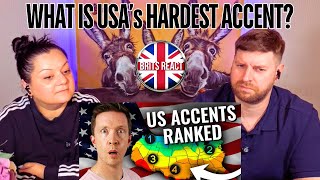 BRITS REACT  13 American Accents Ranked EASIEST to HARDEST  BLIND REACTION [upl. by Hsara]