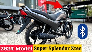 2024 Model Hero Super Splendor Xtec 125 Review  On Road Price  Mileage  Feature  hero bike [upl. by Ordway]