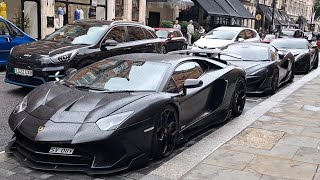 SUPERCARS in LONDON July 2024 [upl. by Nomor]