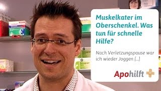 Schnelle Hilfe bei Muskelkater im Oberschenkel nach dem Joggen [upl. by Eniarol379]