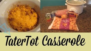 CrockPot TaterTot Casserole [upl. by Elorac]