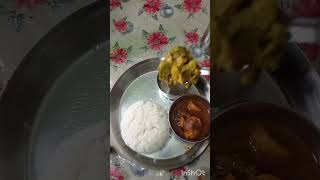 Todays bengali simple lunch thali Shorts [upl. by Daph156]