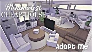 Minimalist Cheap Starter House  House build  Adopt me [upl. by Kermy]