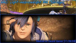 FFXIV 70 AAC LightHeavyweight M4 Savage  Sunrise to Sword Quiver 112624 [upl. by Vassili418]