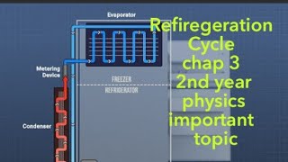 Refrigeration cycle 2nd year physicsconstruction and working of a refrigerator [upl. by Eneliak]