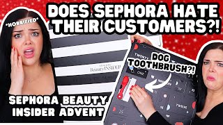 VIRAL SEPHORA ADVENT CALENDAR IS HORRIBLE  Sephora Beauty Insider Advent Unboxing [upl. by Kwan]