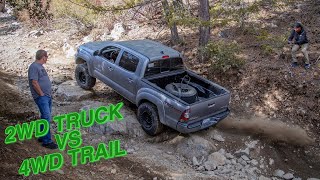 Can a 2WD TACOMA Take on a 4WD TRAIL [upl. by Ashil]