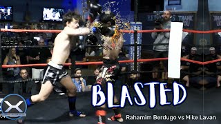 MUAY THAI – Rahamim Berdugo vs Mike Lavan at Strikefest 2 at Renegades in West Palm Beach muaythai [upl. by Imelda]