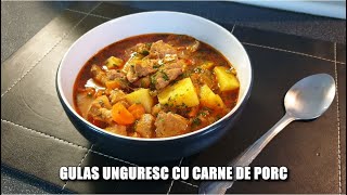 GULAS UNGURESC CU CARNE DE PORCadrianascooking [upl. by Ohs]