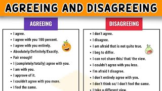 Other Ways to Say quotI Agreequot and quotI Disagreequot  How to Express AGREEMENT and DISAGREEMENT in English [upl. by Jaine934]