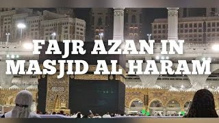 Listening Live Fajr Azan In Makkah [upl. by Ymia]