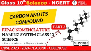 IUPAC Nomenclature  Carbon and its Compound Class 10 Science  IUPAC Naming System Class 10 [upl. by Mariand]