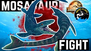 The DEADLIEST Mosasaur FIGHT Ancient Atlantic [upl. by Courtney858]