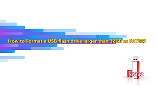 How to Format a USB flash drive larger than 32GB as FAT32 on Windows 10 [upl. by Eart]