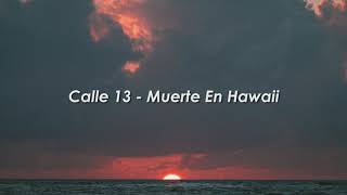 Muerte en Hawaii  Calle 13 letra [upl. by Nivaj14]