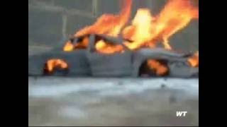 Ford Crown Victoria on fire [upl. by Salot]