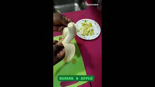 SWEET BANANA 🍌 CUTTING APPLE 🍏🍏 [upl. by Oiceladni]