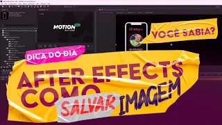 After Effects Como salvar imagem [upl. by Michaelina520]