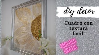 🔴 CUADROS DECORATIVOS CON TEXTURA FACIL DE HACER  COMO HACER CUADROS CON HARINA 😱 [upl. by Jacob]