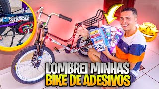 BOTEI ADESIVOS PERSONALIZADO NAS BIKES E FICOU TOP🤩BIKE MONTADONHA E ESTILO BH🚀 [upl. by Disario965]