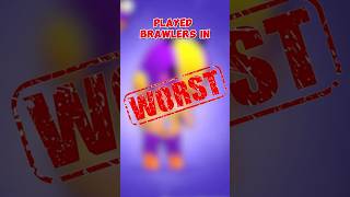 Top 5 Least Played Brawlers in Brawl Stars 🌟 🔝 5️⃣ 🌟 brawlstars gaming shorts trending [upl. by Furiya1]