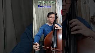 Strauss Don Juan  Double bass excerpt 5thstuning [upl. by Nageet]