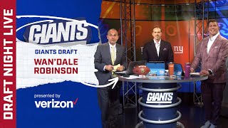 Giants Draft WanDale Robinson Analysis amp Reaction  New York Giants [upl. by Edwina]