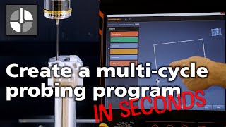 Multicycle probing program for automated manufacture using Set and Inspect on a Mazak controller [upl. by Leorsiy601]