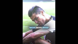 Ronaldos Response Against Messi Fans🥶ronaldo messi footballedits shorts fyp cr7 viral edit [upl. by Anan]