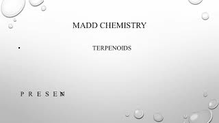 Terpenoids amp Introduction  Classification amp Isolation of Terpenoids [upl. by Quickel]