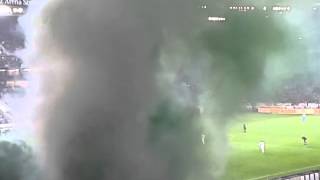 Pyro beim Spiel VfB Stuttgart  Borussia Mgladbach 22112013 [upl. by Nrek]